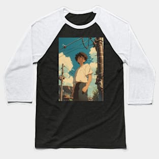 Lofi Boy Aesthetic Baseball T-Shirt